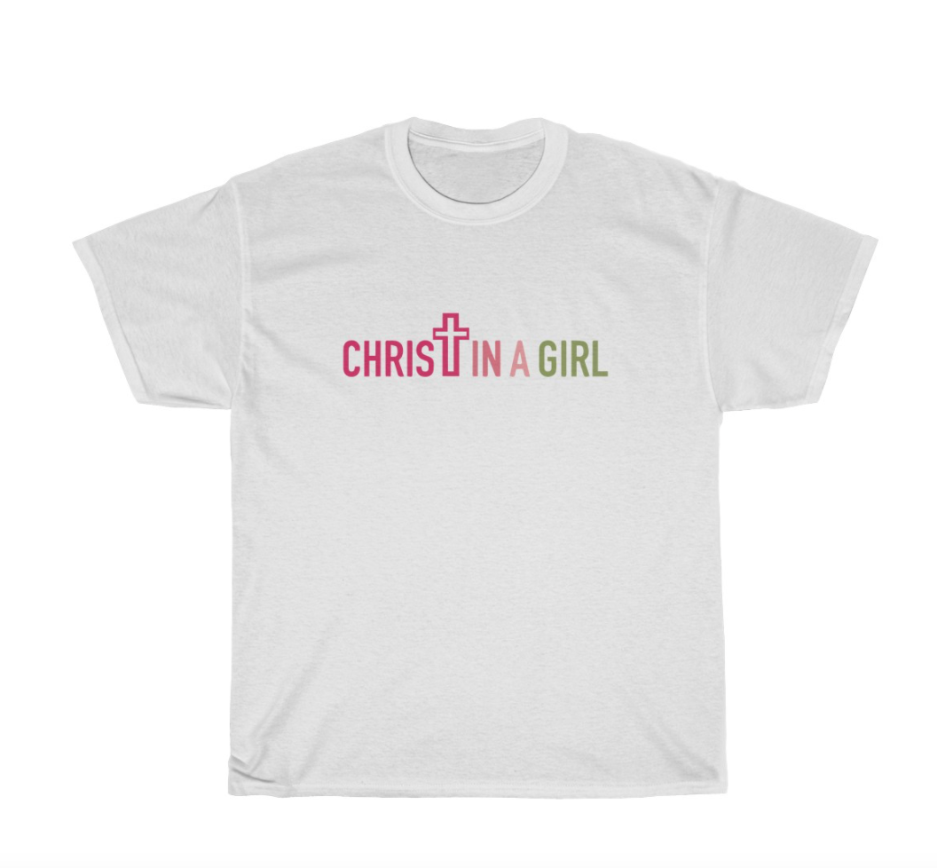 ChristInA Girl Cross Tee